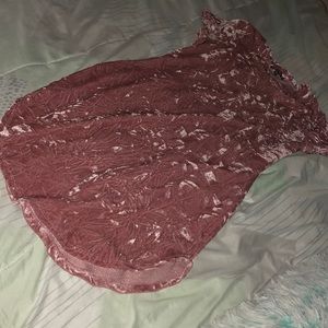 Velvet crushed dress